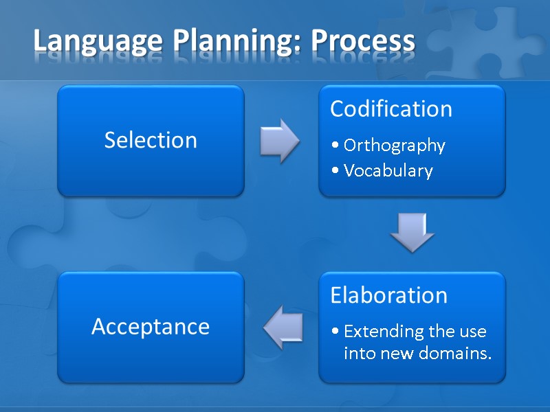 Language Planning: Process